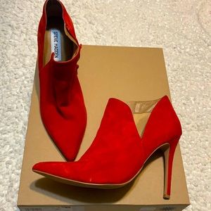 Sexy Red High Heel Ankle Boots